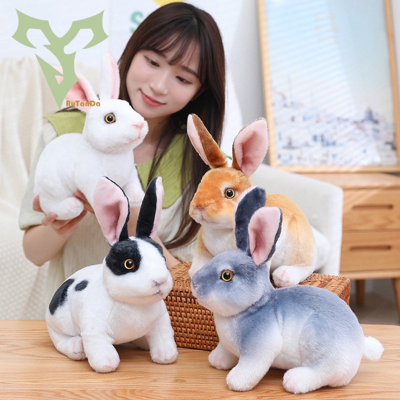 Simulation cute vertical ear rabbit Plushy Stuff Plushies for Girls ...