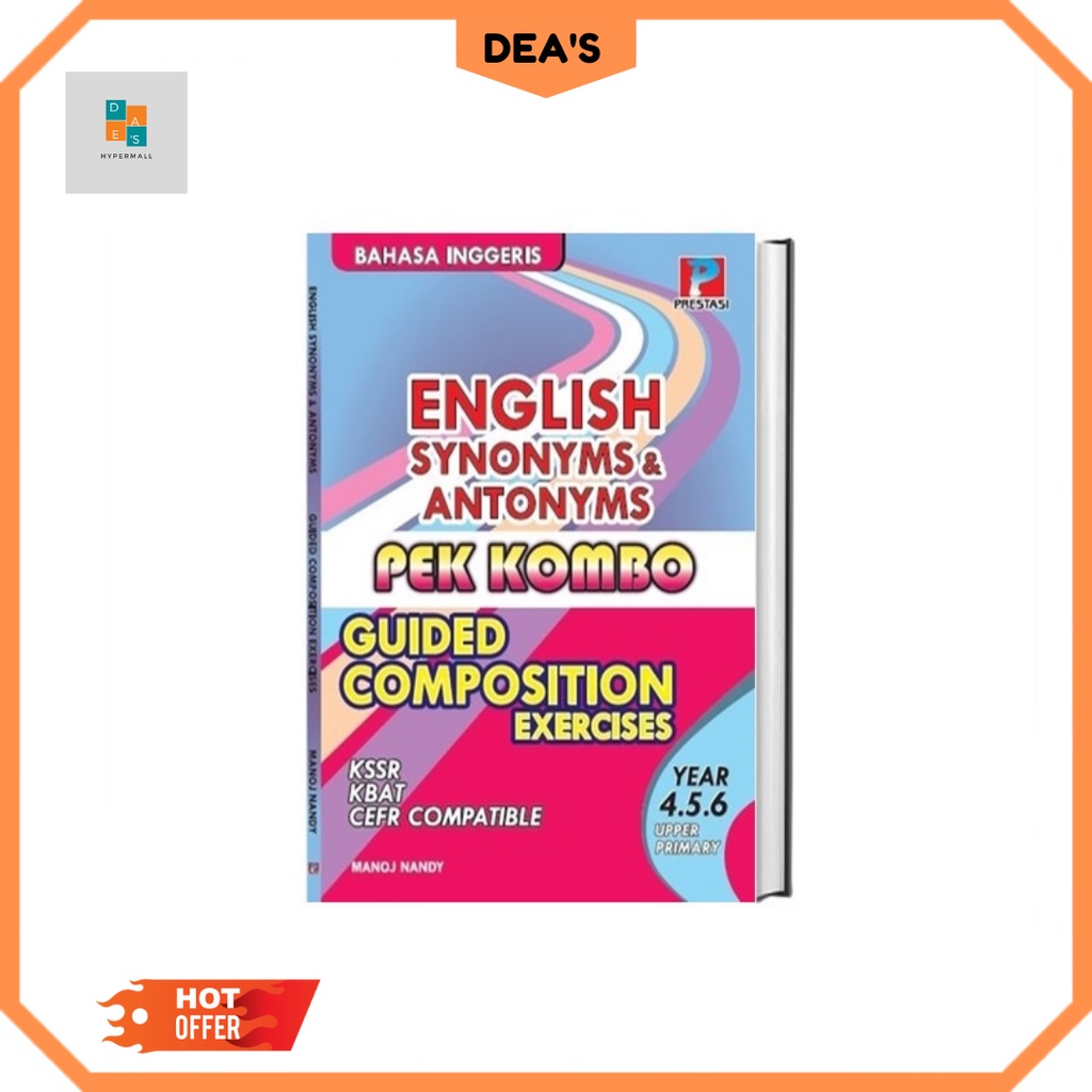 Pek Combo English Synonyms & Antonyms Guided Compositions Exercises