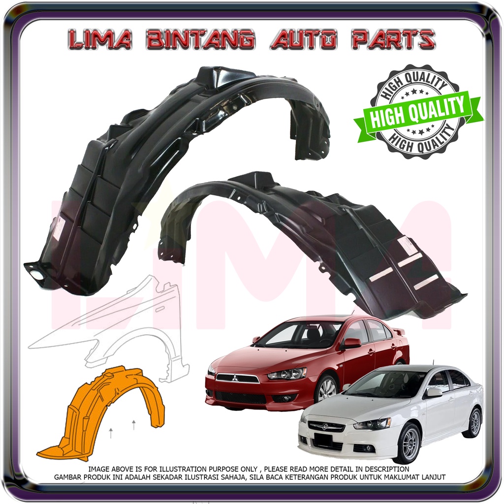 Proton Inspira , Mitsubishi Lancer Front Fender Protector , Fender