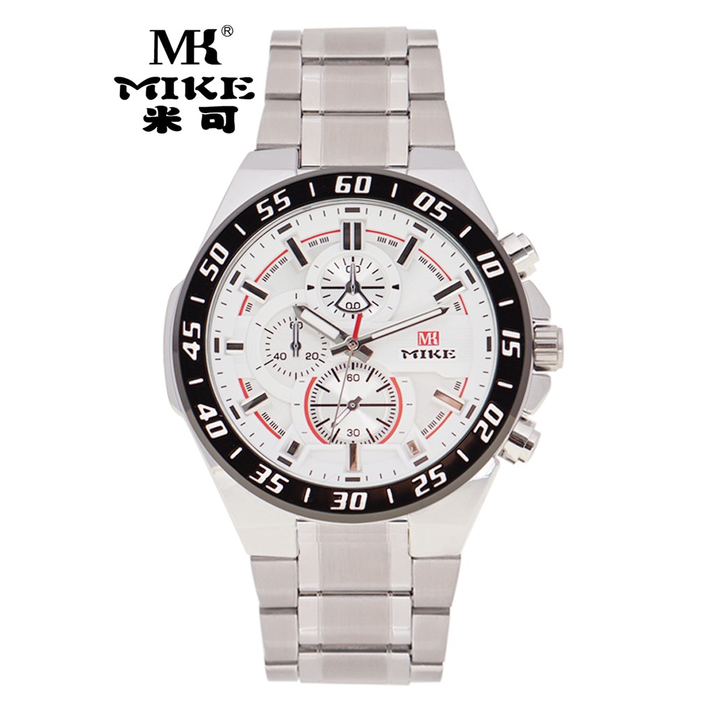 MIKE MKS8878 stainless steel belt men watch waterproof MK quartz