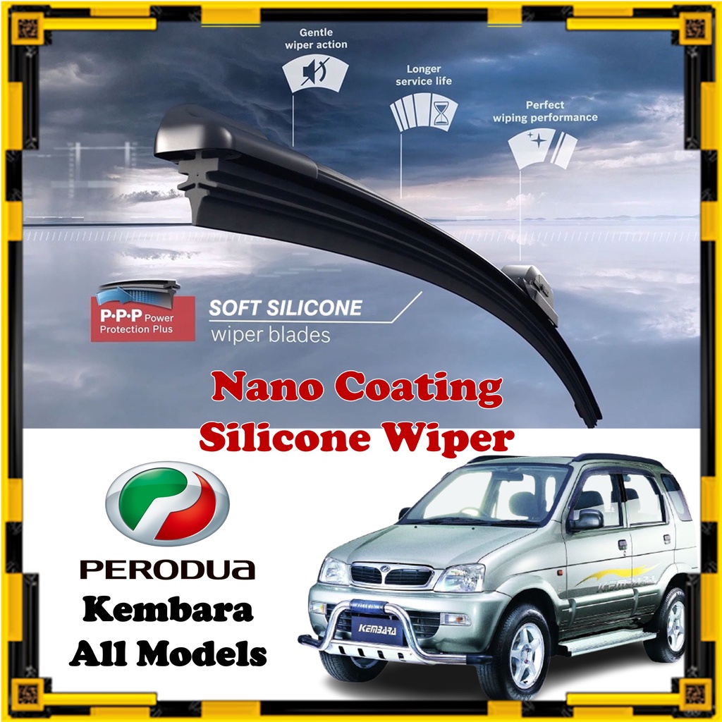 Perodua Kembara - Nano Coating Soft Silicone Car Wiper Blades - 1 Pair ...