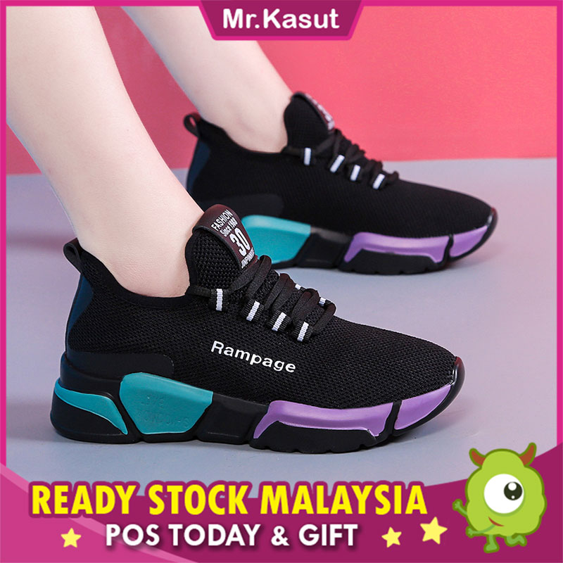 Ready Stock Mr Kasut Rampage Womens Sneaker Sport Shoe Kasut Sukan