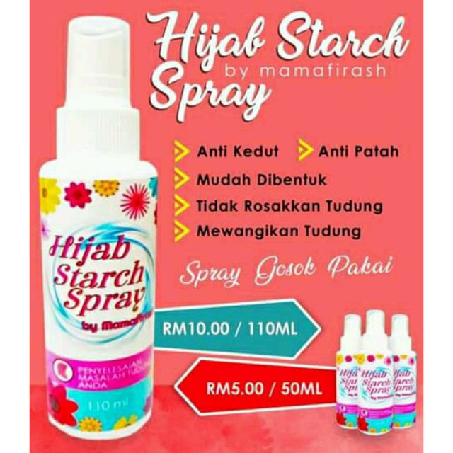 Hijab Starch Spray by mamafirash