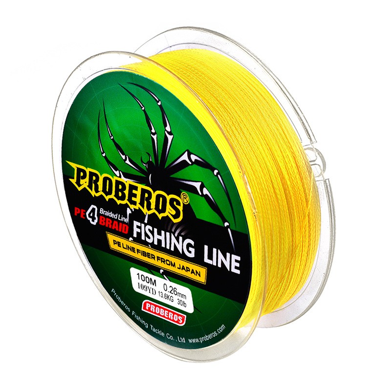 Proberos 100M PE Braided 4 Strands Fishing Line Benang Pancing Ikan ...