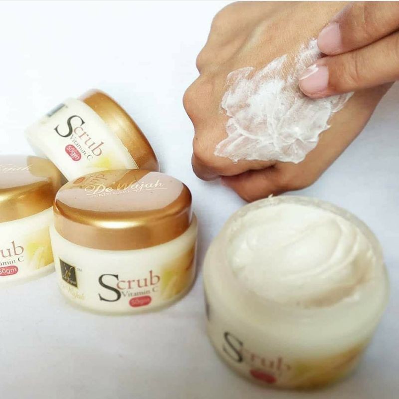Scrub Muka De'Wajah (diperkaya Vitamin C) Shopee Malaysia