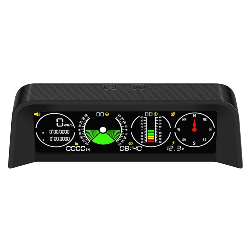 W* Digital Inclinometer Alarm Speed Slope Meter Car Compass with ...