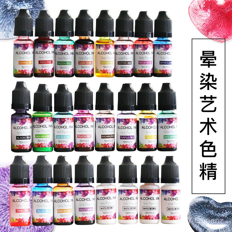 10ml Transparent Resin Dye Alcohol Ink Translucent Pigment for Epoxy ...