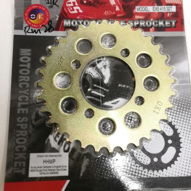Ex5 sprocket size 415 Shopee Malaysia