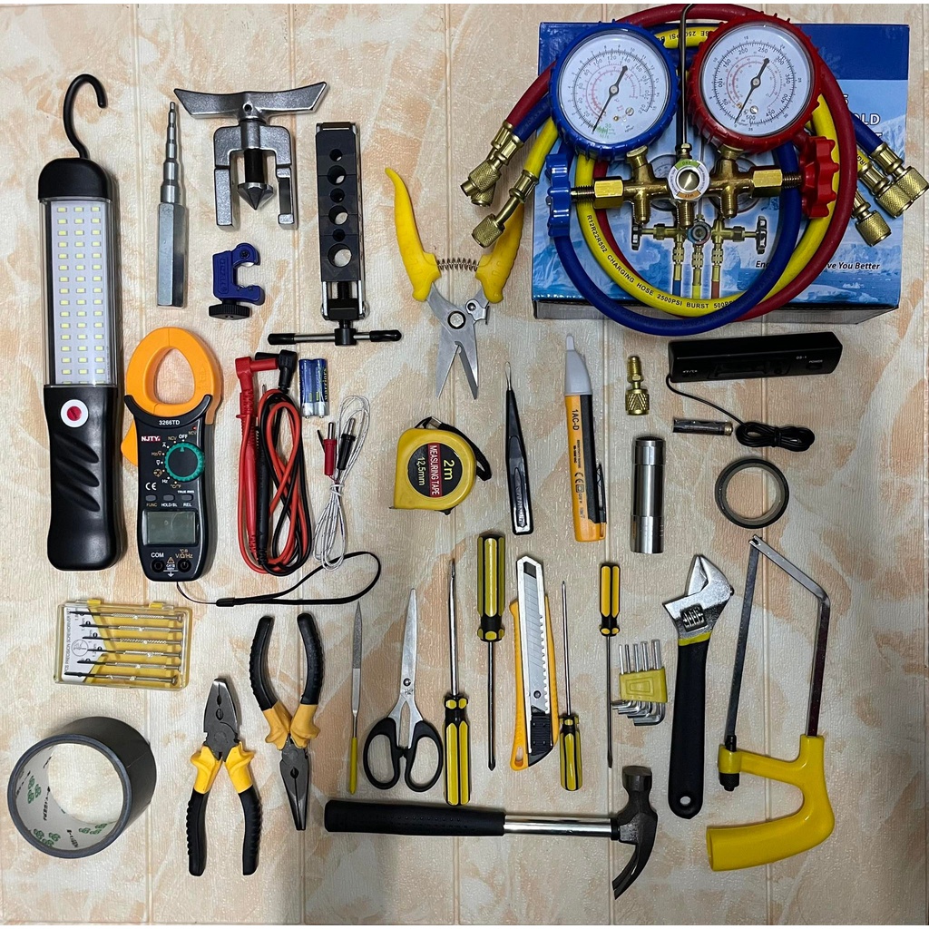[ FULL SET ] AIRCOND MAN REPAIR TOOLS START AIRCONDMAN NEW WORKER ...