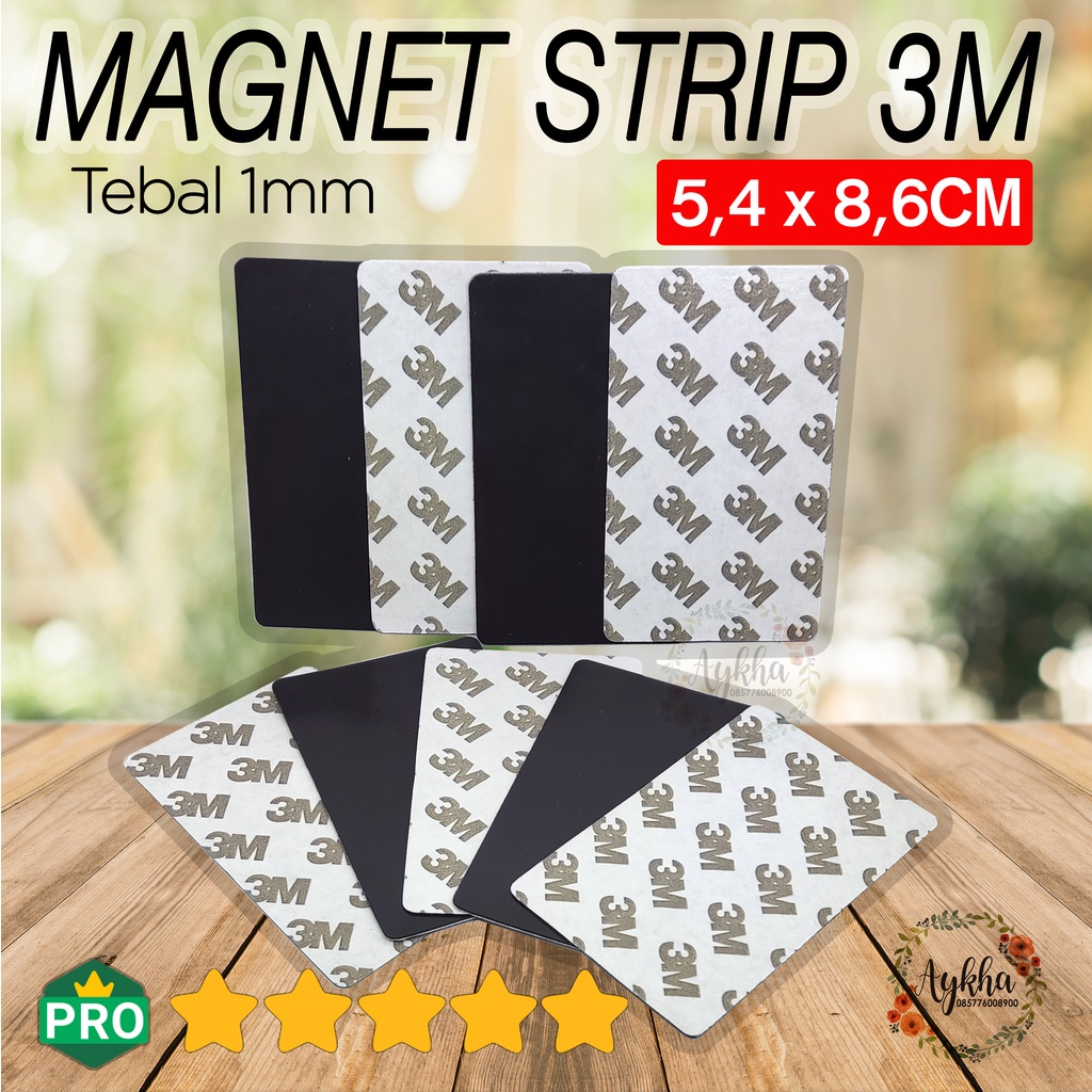 Magnet Strip Sheet Rubber Sheet ID Card KTP SIM Name Tag E Money E Toll ...