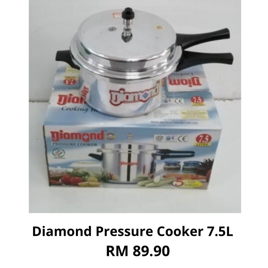 Diamond Pressure Cooker 7.5L Shopee Malaysia