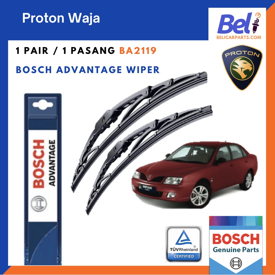 Proton Waja Car Windshield Wiper Blade Bosch Advantage BA2119 (Size