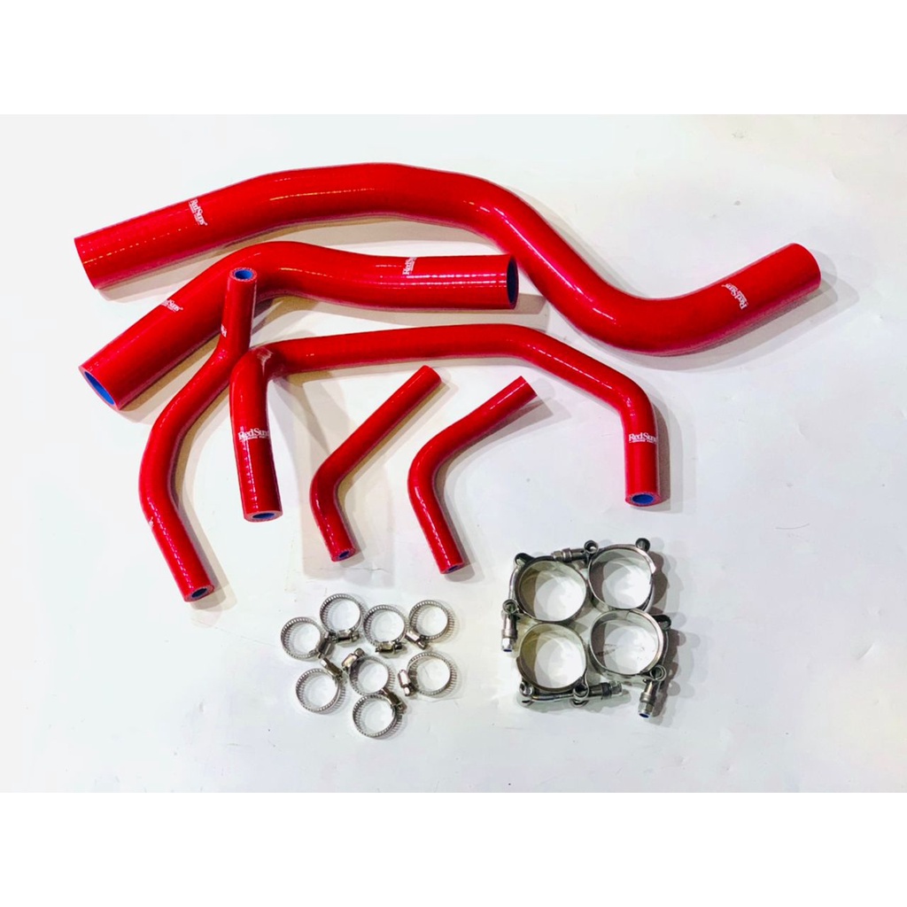 RedSuns Silicone Radiator Hose / bypass for Wira 1.6 1.8 4G93 Red