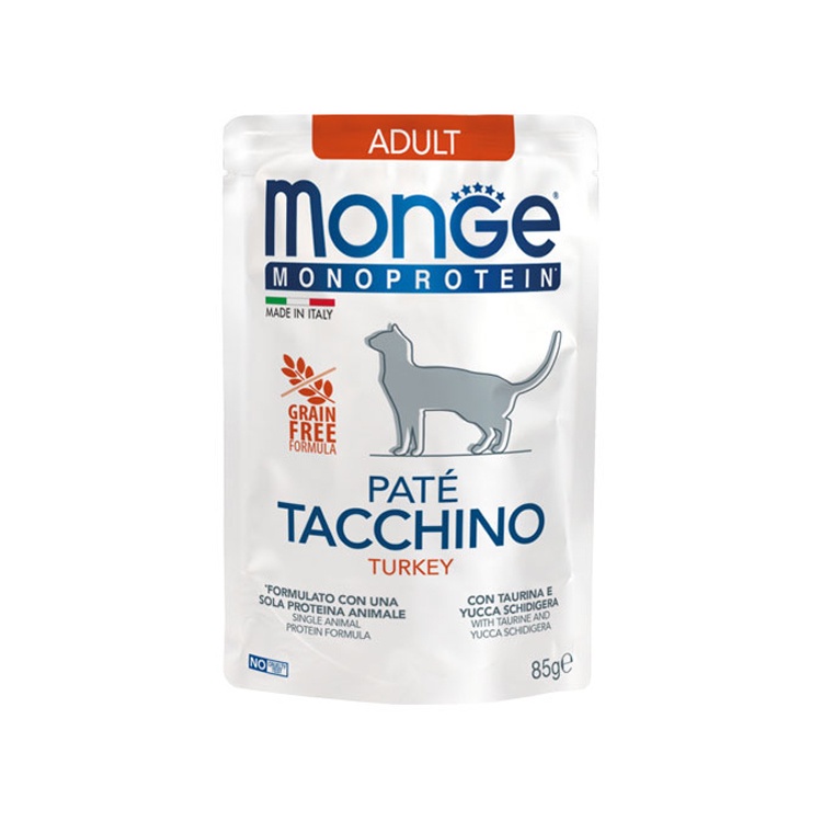 Monge 85g Monoprotein Superpremium Grain Free Cat Pouch 85g wet