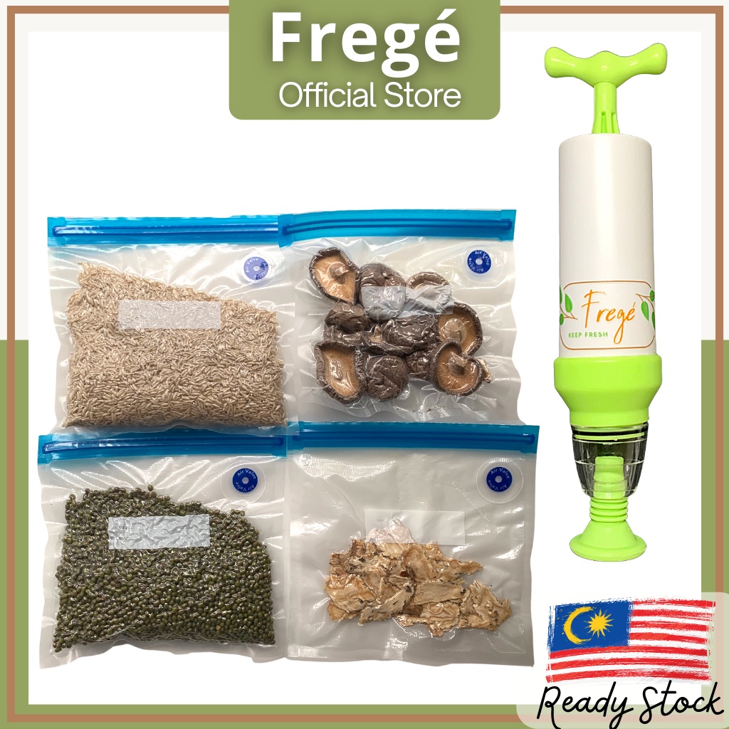 FREGE Manual Vacuum Sealer Machine Vacuum Sealer Pump Hand Pump Food