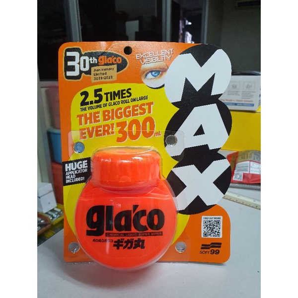 Soft99 - Glaco Roll On MAX is the biggest invisible wiper