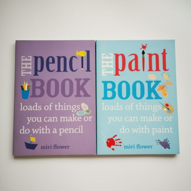 Ready Stock ~ The Paint Book / The Pencil Book ~Art & Crafts Ideas Book for  Kids and Familys