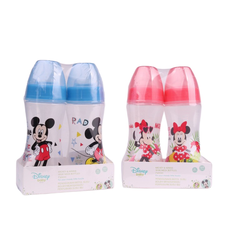 Anakku Disney Wide Neck Feeding Bottle💕Botol Susu - 10oz (TwinPack ...