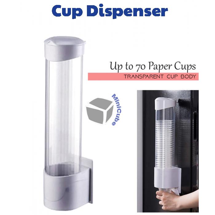 Cup Dispenser Wall Mounted Plastic Water Dispenser Holder Rack Shopee Malaysia