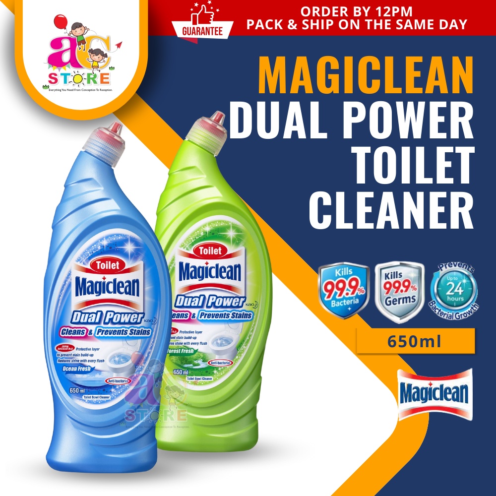 AC MAGICLEAN Toilet Bleach Regular / Lemon (500ml) Dual Power Toilet