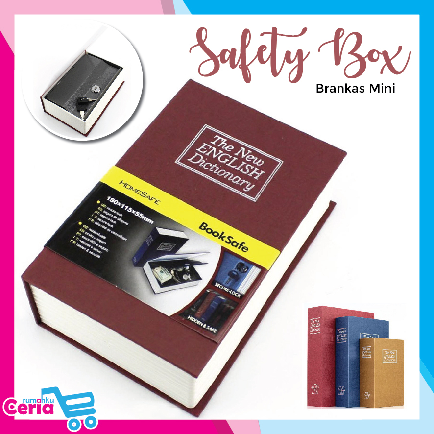 Rc Mini Safe Book Secret Storage Box Safe Money Safe Security ...