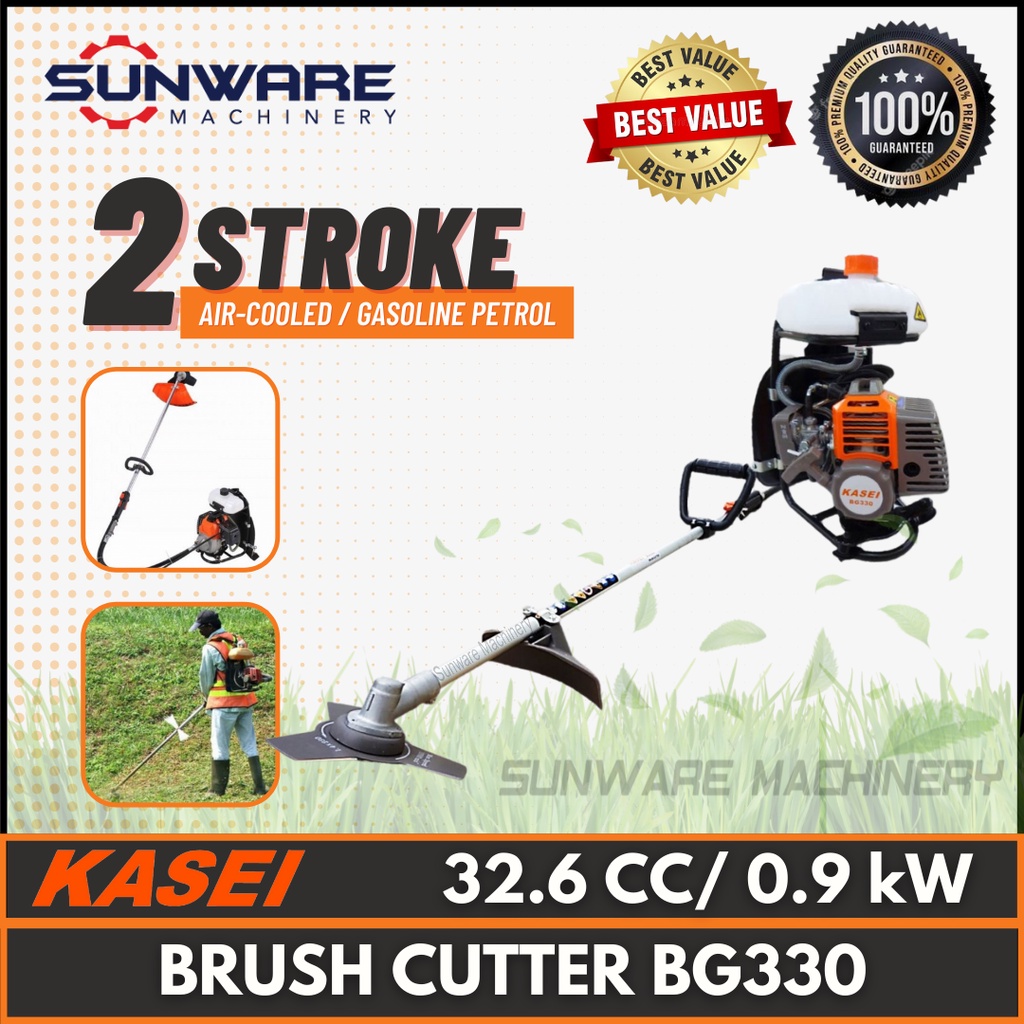 KASEI BG330 Backpack Brush Cutter Mesin Potong Rumput Galas (Ready ...