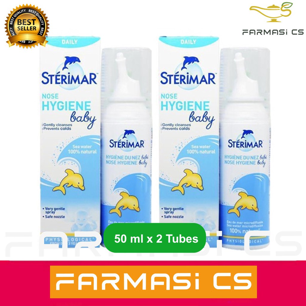 Sterimar Baby Nose Hygiene Spray 50ml x 2 tubes (TWIN) EXP:07/2026 ...