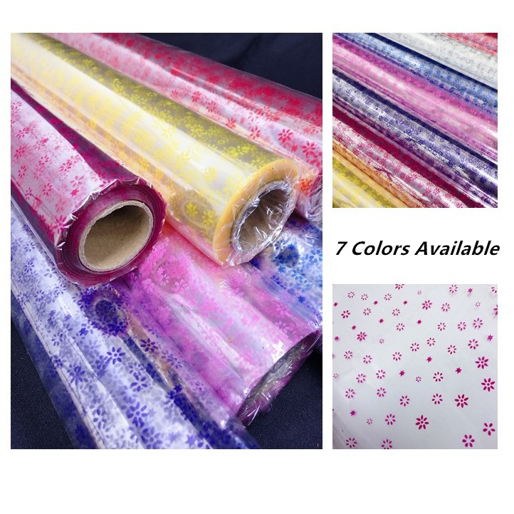 [Ready Stock]Heart/Flower Shape OPP Wrapping Paper/Hamper Paper/Plastik