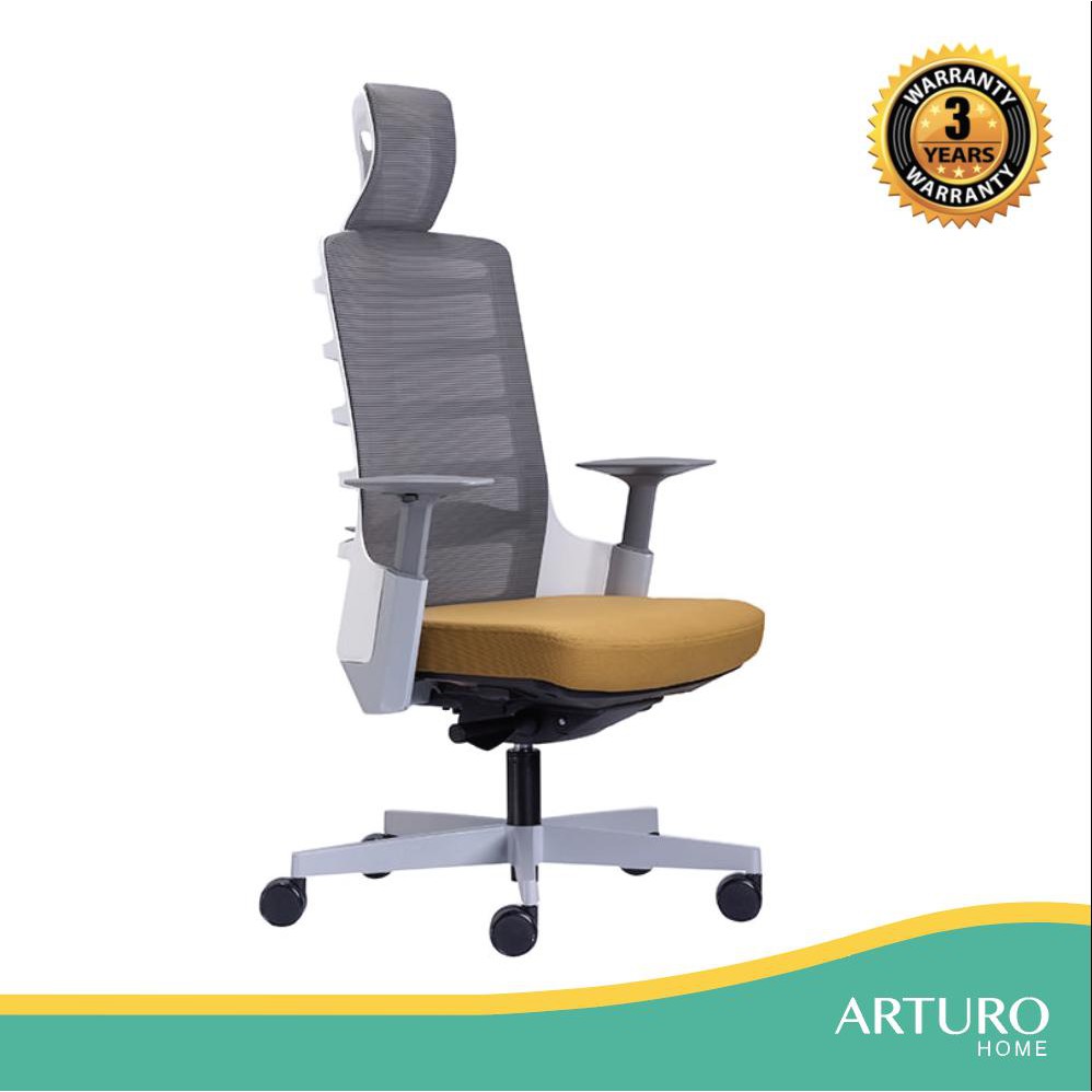 Arturo Verte High Back Office Chair White Shopee Malaysia