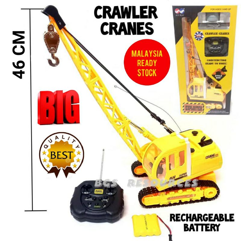 👍READY STOCK👍 RC CRAWLER CRANES TOY 8 CHANNEL BIG REMOTE CONTROL CRANES
