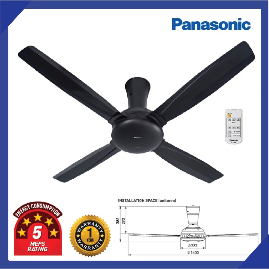 PANASONIC Bayu 5 5-Blade/Bayu 4 4-Blade 1400mm (56 inch) Ceiling Fan F-M14DZ (NEW MODEL)