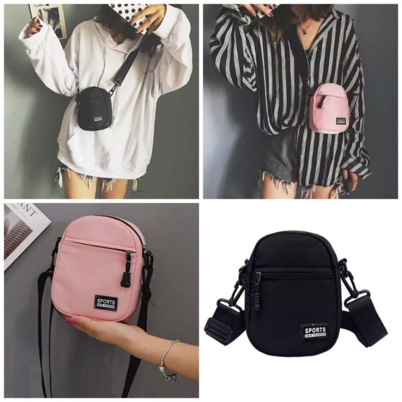 Sporty shop sling bag