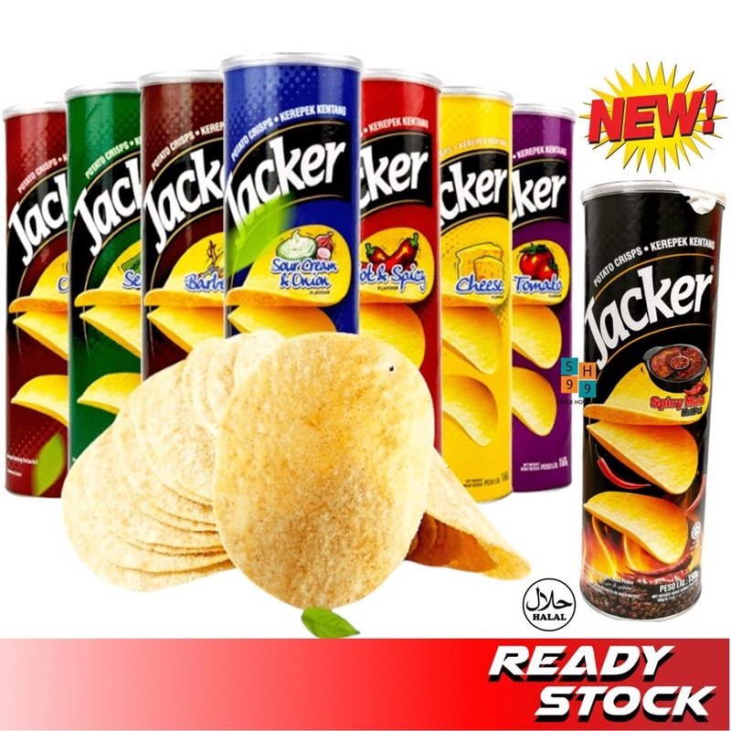 110g Oriental Jacker Potato Chip【Original/Spicy/BBQ/Vegetable/Tomato