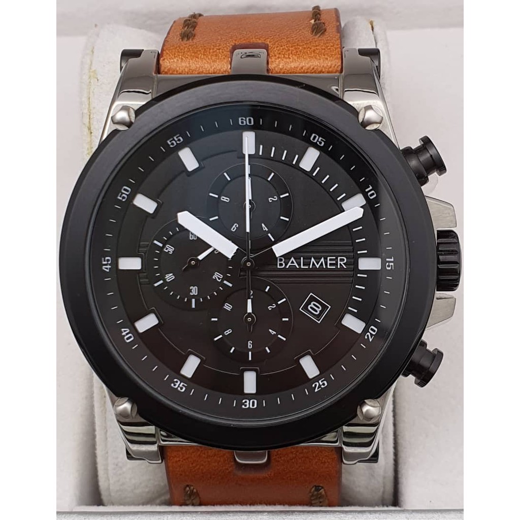 Balmer Chronograph Men s Watch 7875G SS 41 Shopee Malaysia