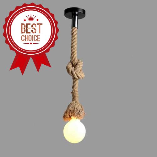 Lixada AC220V E27 Single Head Vintage Hemp Rope Hanging Pendant Ceiling ...