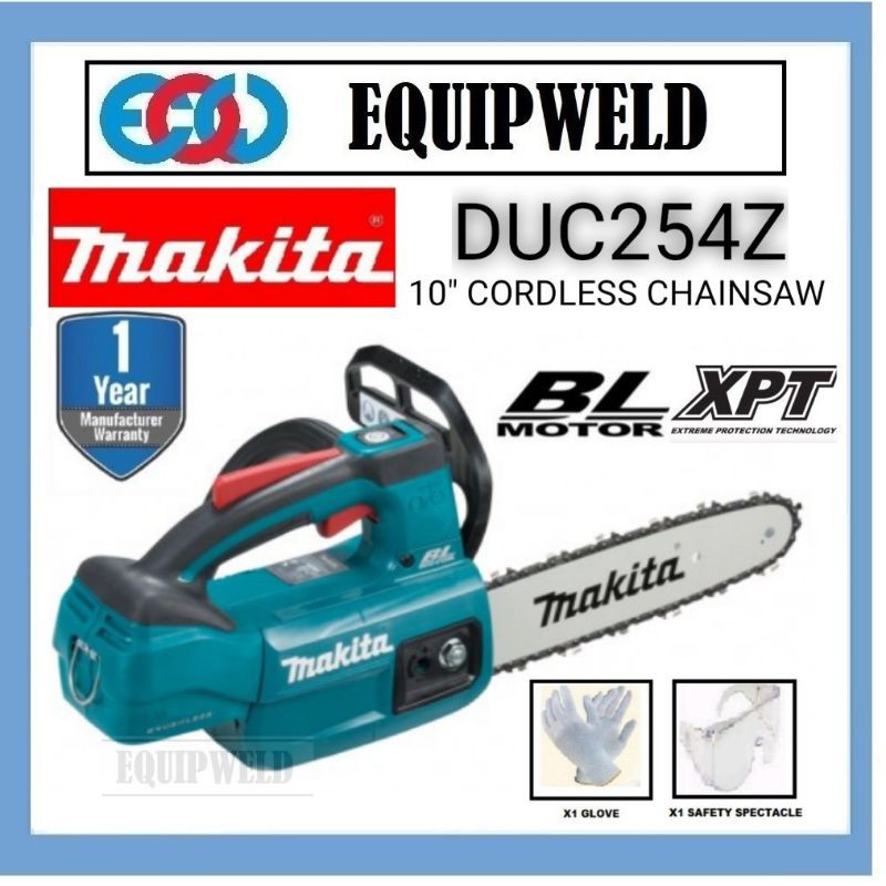 Makita duc254 online chainsaw