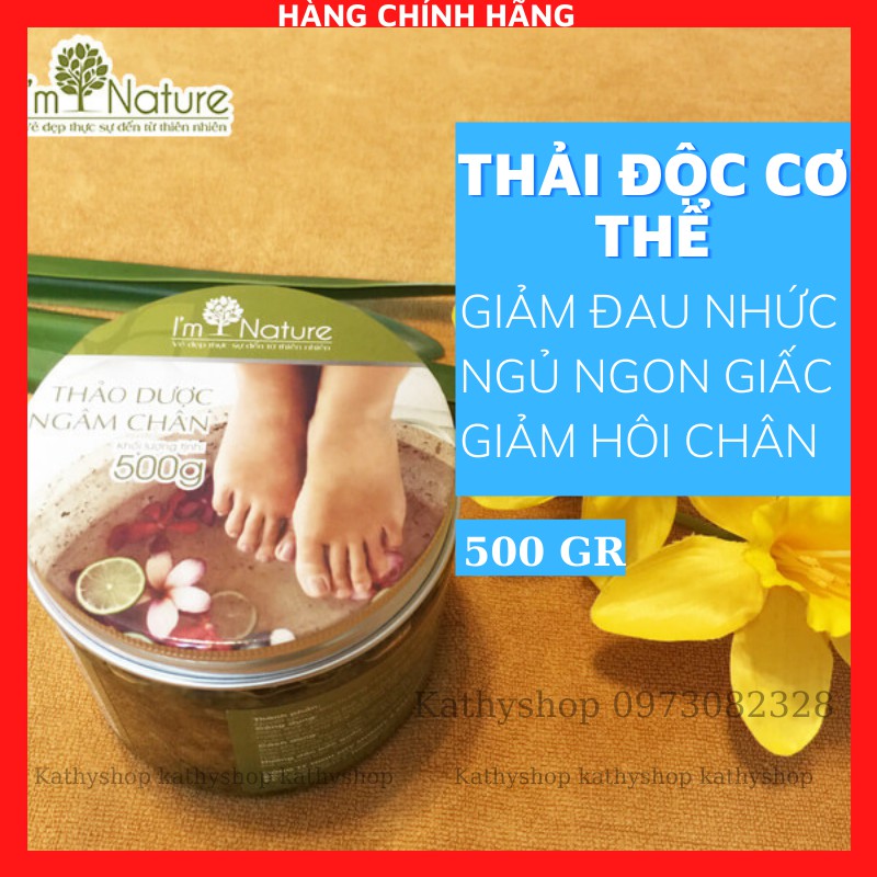 (+ Gift) I'M Nature Herbal Foot Bath Reduce Pain, Swelling And