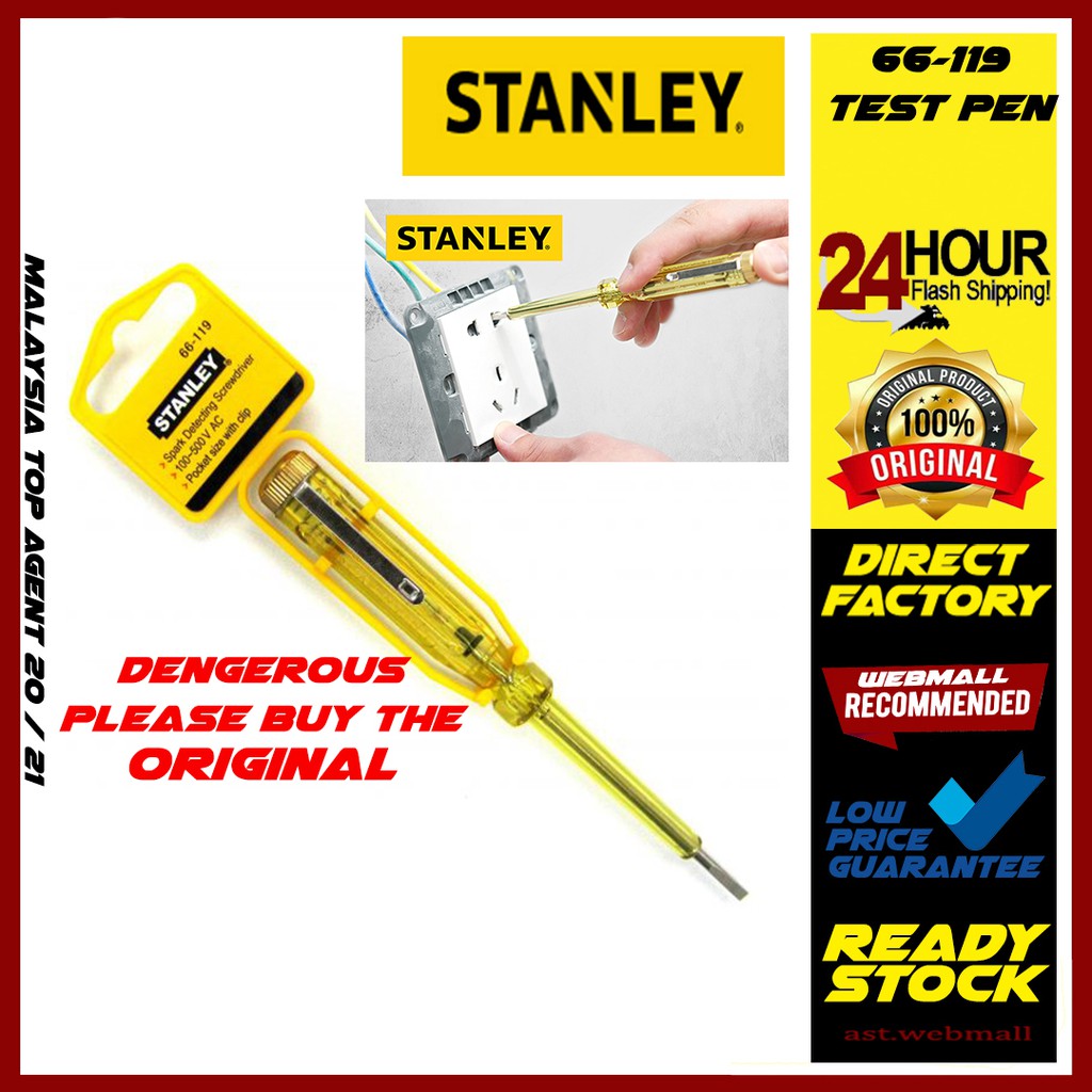 STANLEY test pen pen karan electric pen home hold Voltage Test Pen 100 ...