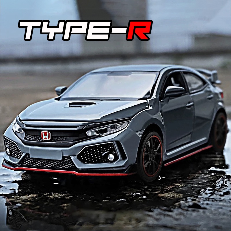 1:32 Scale Honda Civic Type-R Alloy Car Model Diecast Car Sound Light ...