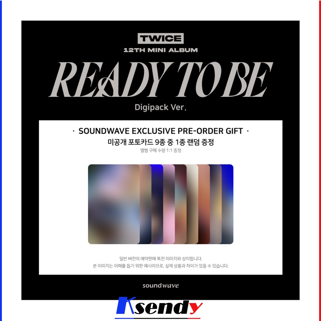 TWICE 12th Mini Album - READY TO BE (Digipack Ver.) SOUNDWAVE POB ...