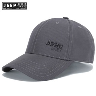 JEEP SPIRIT 1941 ESTD Unisex Breathable Fishing Hat - Black