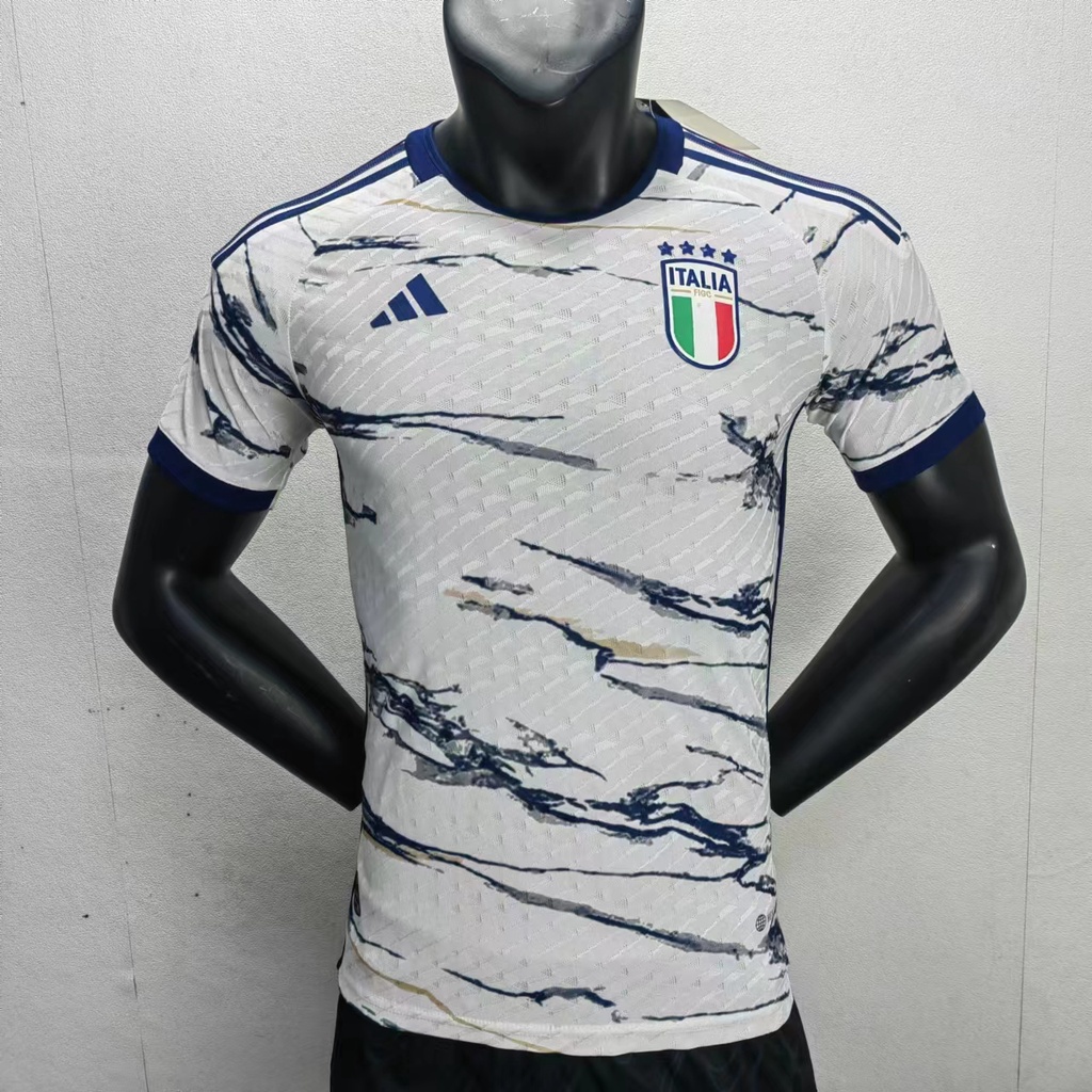 Italy 23 24 Player version soccer jersey 2023 2024 Italy away game ...