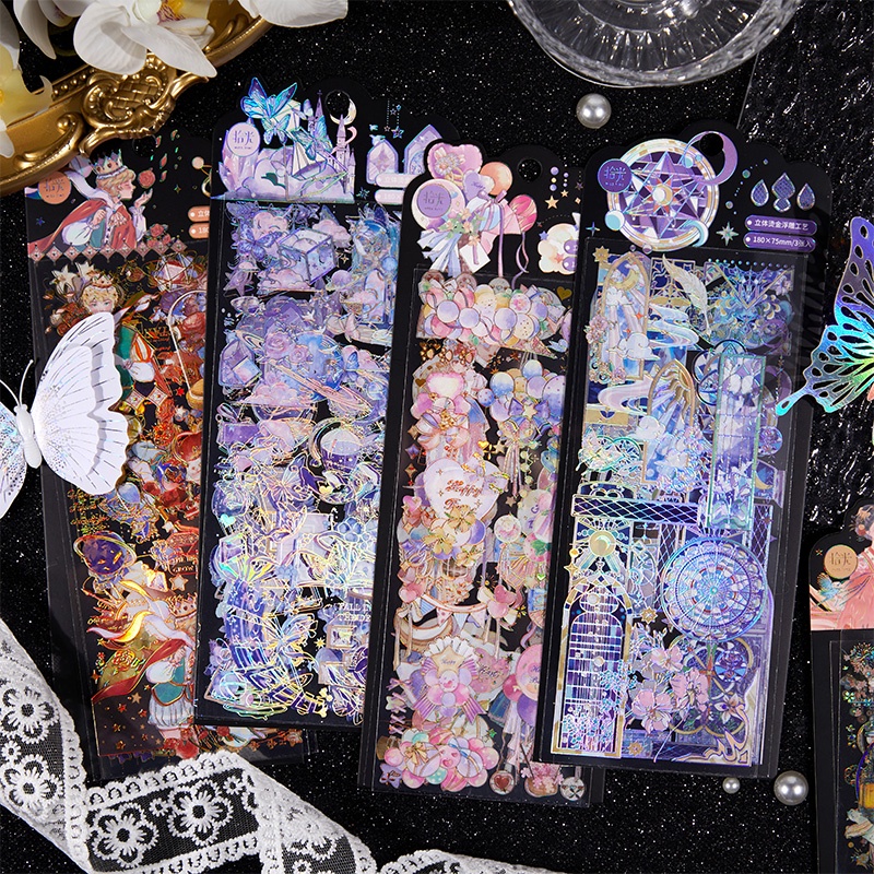 Journamm 3pcs/pack Kawaii PET Stickers DIY CUT Collage Stationery Decor ...