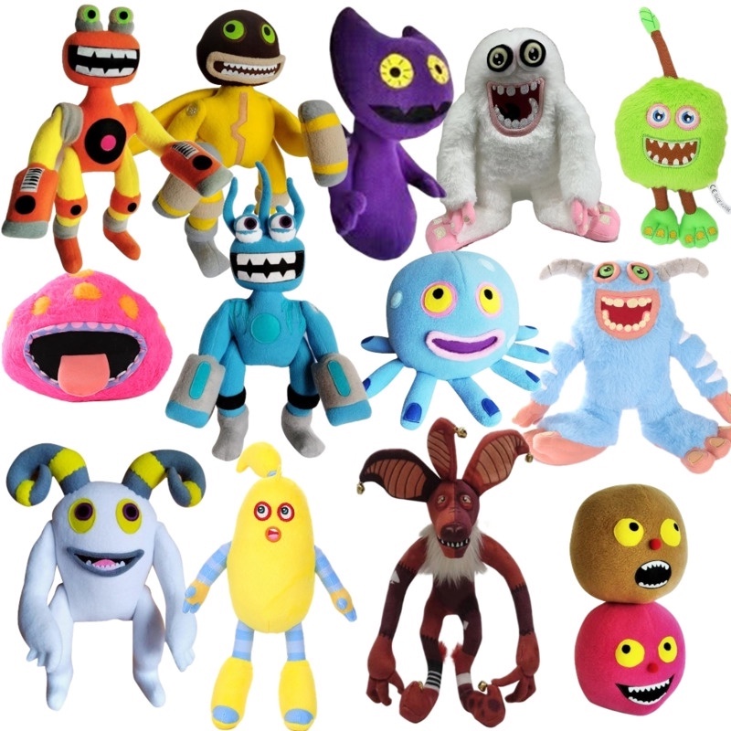 33cm My Singing Monsters Wubbox Plush Toys Green Furcorn Stuffed Dolls ...