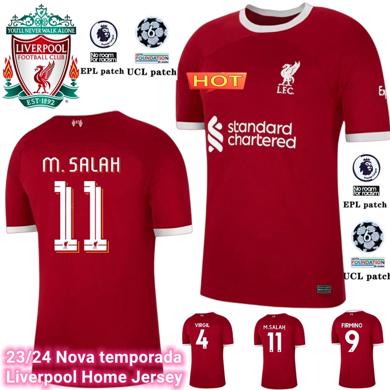 Mohamed Salah Liverpool Nike Youth 2020/21 Home Replica Jersey - Red