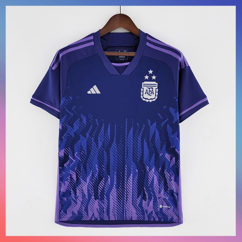 3 Star (S-4XL ) FIFA Player Version 2022/23 Argentina Home White & Blue  Thailand Soccer Jersey AAA in 2023