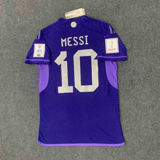 Argentina MESSI #10 Away 3 Stars Jersey Player's Version 2022/23 Purpl –  The World Jerseys