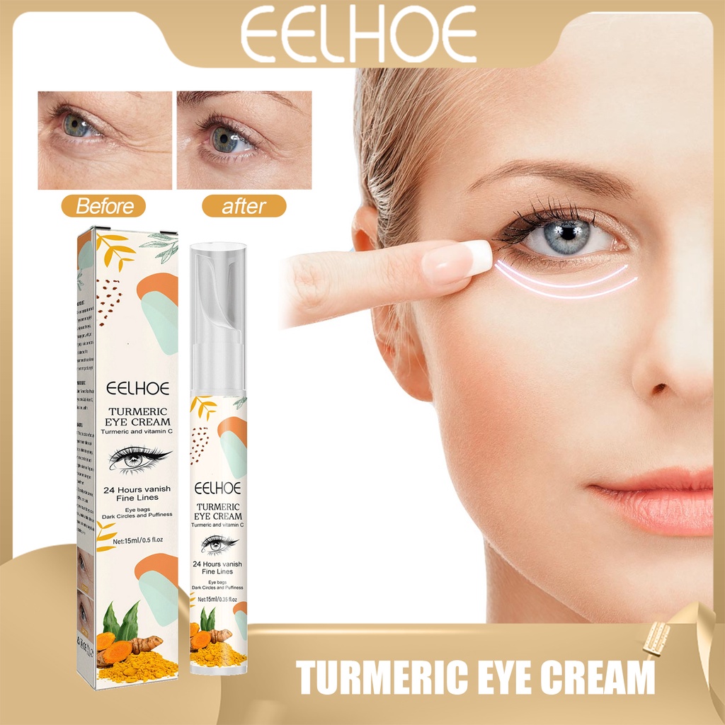 Eelhoe Turmeric Eye Cream Lifting Serum AntiAging & Tighten Skin (15ml