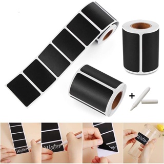 48PCS Chalkboard Labels Removable Waterproof Blackboard Sticker Label for  Jars Glass Bottle