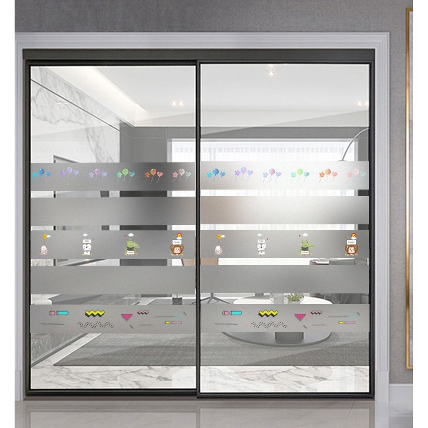 Wallpaper Glass Door Sticker Creative Waistline AntiCollision Strip